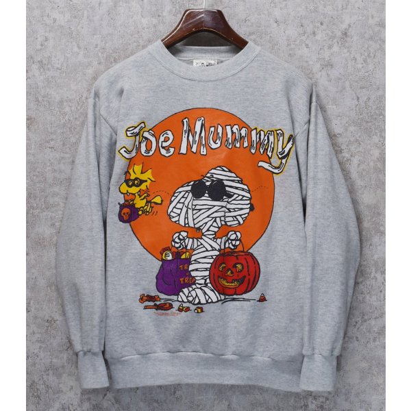 画像2: 【USA製】【ピーナッツ】【PEANUTS】スヌーピー Joe Mummy【グレー】【スウェット】サイズL 