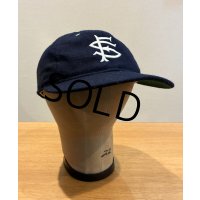 90’ｓ【ビンテージ】程度良好!! 90'sEbbets Field Flannels 【サンフランシスコ】【紺ｘツバ裏緑】ウールキャップ【ベースボールキャップ】【サイズ7 1/4】 