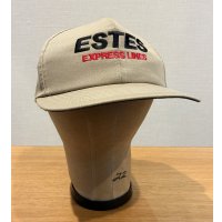 程度良好!! 90's【USA製】【ビンテージ】【ESTES EXPRESS LINES】企業ロゴ【ベージュ】BBキャップ【ベースボールキャップ】 
