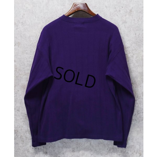 画像3: USA製【90's】【ビンテージ】【エディーバウアー】紫【ヘンリーネックロンT】コットンセーター【サイズＬ】 