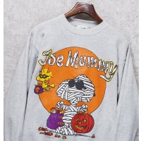 【USA製】【ピーナッツ】【PEANUTS】スヌーピー Joe Mummy【グレー】【スウェット】サイズL 