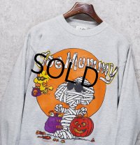 【USA製】【ピーナッツ】【PEANUTS】スヌーピー Joe Mummy【グレー】【スウェット】サイズL 