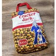 画像1: デッドストック【ビンテージ】【Cracker Jack】クラッカー・ジャック【お菓子プリント】マチ付き【トートバッグ】<br> (1)