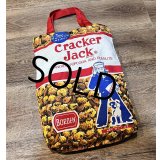 デッドストック【ビンテージ】【Cracker Jack】クラッカー・ジャック【お菓子プリント】マチ付き【トートバッグ】 