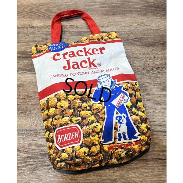 画像3: デッドストック【ビンテージ】【Cracker Jack】クラッカー・ジャック【お菓子プリント】マチ付き【トートバッグ】 