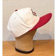 画像4: 程度良好!! 【USA製】K-Products【ビンテージ】【Sマーク】刺繍ロゴ【白×赤】BBキャップ【ベースボールキャップ】<br> (4)