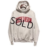 【チャンピオン】【Champion】グレー【DICKINSON】ディキンソン大学【プリント】カレッジ【リバースウィーブパーカー】【サイズS】 