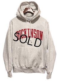 【チャンピオン】【Champion】グレー【DICKINSON】ディキンソン大学【プリント】カレッジ【リバースウィーブパーカー】【サイズS】 