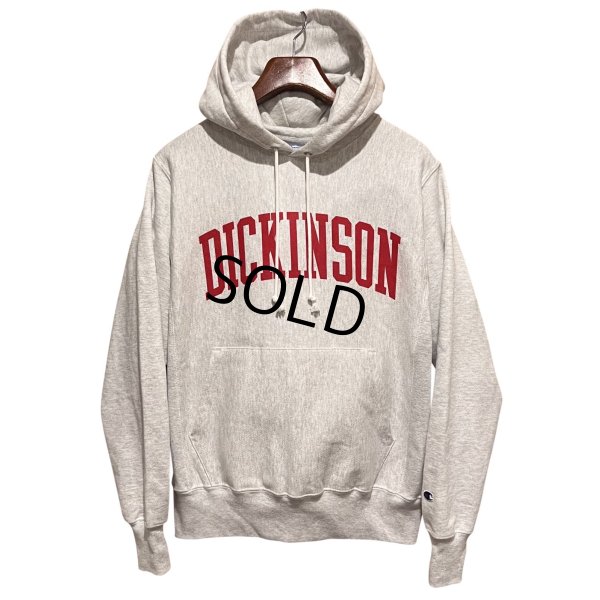 画像1: 【チャンピオン】【Champion】グレー【DICKINSON】ディキンソン大学【プリント】カレッジ【リバースウィーブパーカー】【サイズS】 