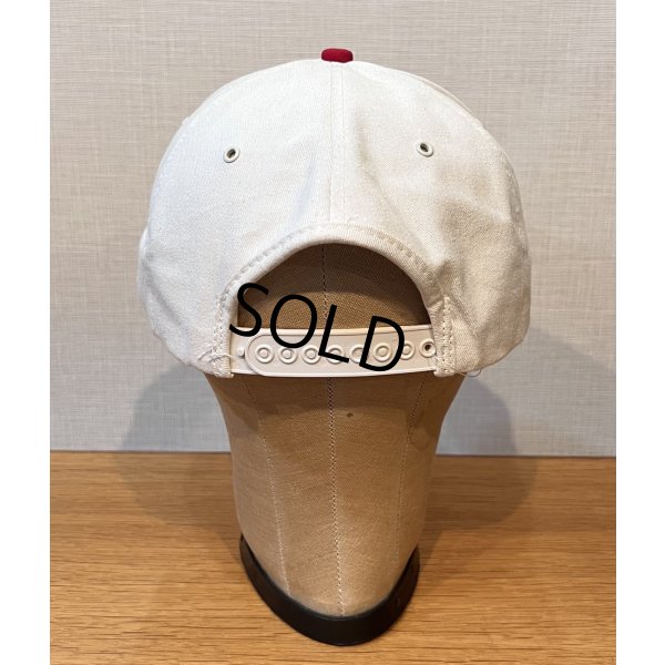 画像6: 程度良好!! 【USA製】K-Products【ビンテージ】【Sマーク】刺繍ロゴ【白×赤】BBキャップ【ベースボールキャップ】 