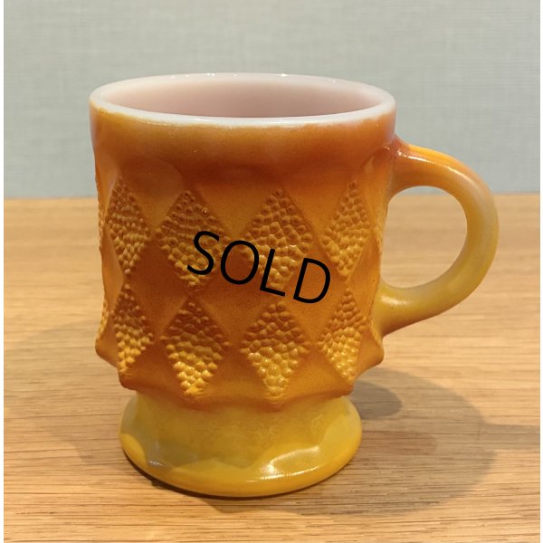 画像1: 【Fire King】【ファイヤーキング】【オレンジ】【キンバリー】【マグカップ】 