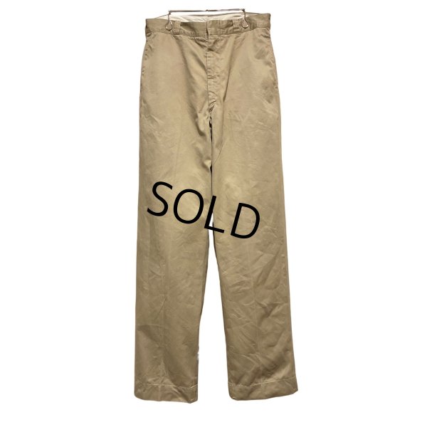 画像1: 【60's】【ビンテージ】U.S.ARMY【米軍実物】【チノパンツ】【チノパン】【32×33】 