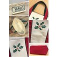 画像2: 【80’s】【ビンテージ】【L.L.bean】【エルエルビーン】赤ｘ緑【ヒイラギ】【キャンバス】【トートバッグ】【キャンバストート】<br> (2)