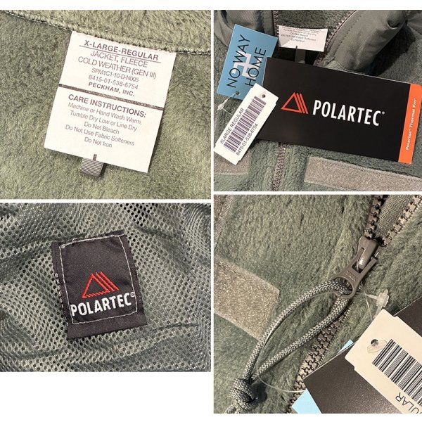 画像2: デッドストック 米軍実物【ECWCS】GEN3【Polartec】ポーラテック フォリッジグリーン フリースジャケット 【XL-R】 