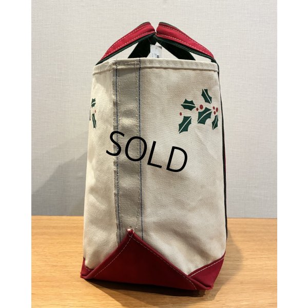 画像4: 【80’s】【ビンテージ】【L.L.bean】【エルエルビーン】赤ｘ緑【ヒイラギ】【キャンバス】【トートバッグ】【キャンバストート】 