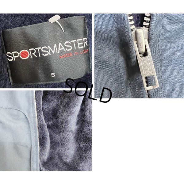 画像2: ほぼ未使用!! 90's【USA製】ビンテージ【スポーツマスター】 【SPORTSMASTER】【紺】裏ボア【ジップアップブルゾン】ジャケット【サイズS】 