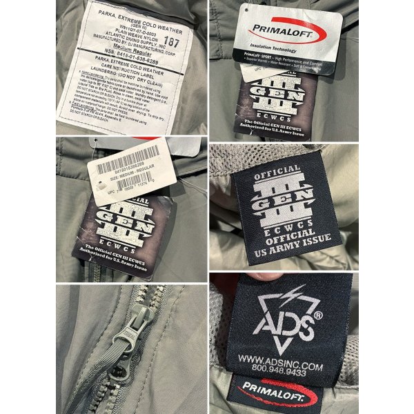 画像2: 【デッドストック】【米軍実物】【ECWCS】【GENIII】【レベル7】【プリマロフトジャケット】【M-R】 