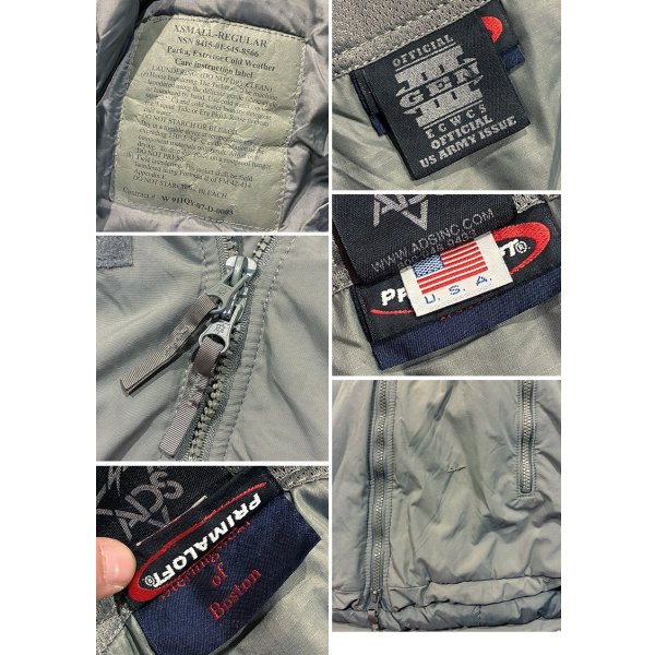 画像2: 【米軍実物】【ECWCS】【GENIII】【レベル7】【プリマロフトジャケット】【XS-R】 