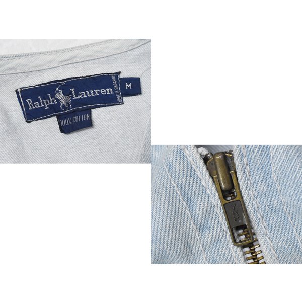 画像2: 80's~【Ralph Lauren】【ラルフローレン】デニム【ベスト】【カメラマンベスト】フォトグラファーベスト【サイズM】 