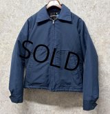 ほぼ未使用!! 90's【USA製】ビンテージ【スポーツマスター】 【SPORTSMASTER】【紺】裏ボア【ジップアップブルゾン】ジャケット【サイズS】 