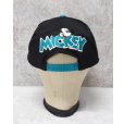 画像5: 【デッドストック】【MICKEY】ミッキーマウス【黒×エメラルド】刺繍入り【BBキャップ】 <br> (5)