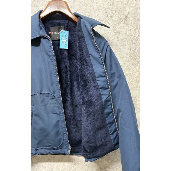 画像3: ほぼ未使用!! 90's【USA製】ビンテージ【スポーツマスター】 【SPORTSMASTER】【紺】裏ボア【ジップアップブルゾン】ジャケット【サイズS】 