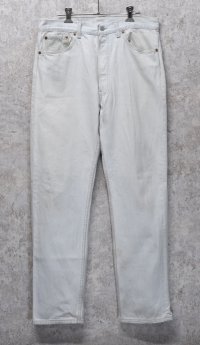 90’s~【ビンテージ】【USA製】【LEVI'S】【リーバイス５０１】501 ホワイトデニム  白【デニムパンツ】【34x30】 