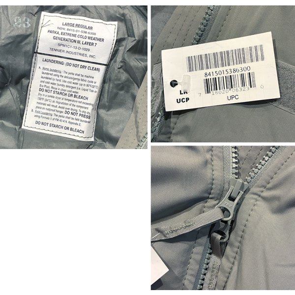 画像2: 【デッドストック】【米軍実物】【ECWCS】【GENIII】【レベル7】【プリマロフトジャケット】【L-R】 