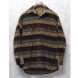 画像1: ビンテージ【セントジョーンズベイ】【St.John's Bay】【ブラウン×ベージュ】【コーデュロイ】【シャツジャケット】【サイズＭ】<br> (1)