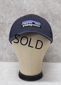 【ビンテージ】patagonia【パタゴニア】【紺地】ロゴキャップ【BBキャップ】【メッシュキャップ】サイズフリー 