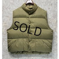 【ビンテージ】【L.L.bean】刻印ボタン【L.L.ビーン】刻印ボタン ベージュ【ダウンベスト】【サイズＸＬＬ程度】 
