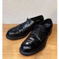 USA製 ビンテージ【HY-TEST】ハイテスト【黒】【スチールトゥ入り】【プレーントゥ】レザーシューズ【9E】【27cm程度】 