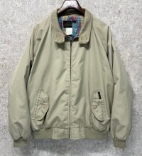 90's【ビンテージ】【エディーバウアー】【Eddie Bauer】【ベージュｘ裏地マドラスチェック】スウィングトップ【サイズＸＬ程度】 