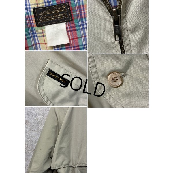 画像2: 90's【ビンテージ】【エディーバウアー】【Eddie Bauer】【ベージュｘ裏地マドラスチェック】スウィングトップ【サイズＸＬ程度】 