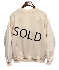 USA製【90s】【ビンテージ】【USA製】ヘインズ【hanes】クリーム色【無地】レディース【スウェット】【サイズW-Ｌ】 