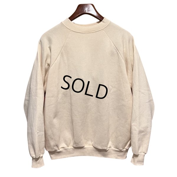 画像1: USA製【90s】【ビンテージ】【USA製】ヘインズ【hanes】クリーム色【無地】レディース【スウェット】【サイズW-Ｌ】 