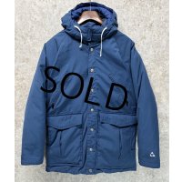 80's【USA製】【ビンテージ】【GERRY】【ジェリー】青【フード付き】【ダウンジャケット】M程度 