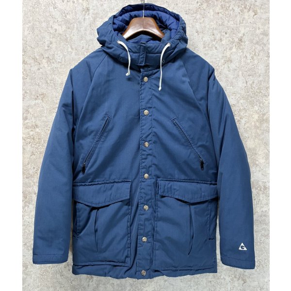 画像1: 80's【USA製】【ビンテージ】【GERRY】【ジェリー】青【フード付き】【ダウンジャケット】M程度 