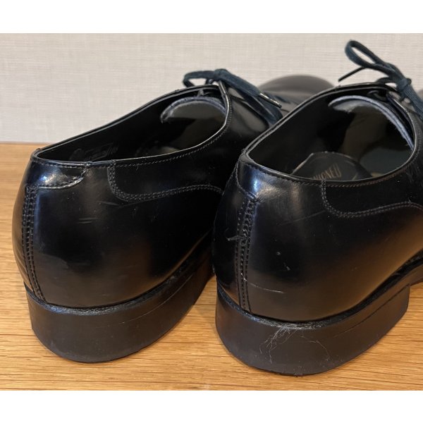 画像5: USA製 ビンテージ【HY-TEST】ハイテスト【黒】【スチールトゥ入り】【プレーントゥ】レザーシューズ【9E】【27cm程度】 