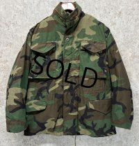 【デッドストック】80's【M-65】【米軍実物】ウッドランドカモ【迷彩】【フィールドジャケット】【S-Short】 