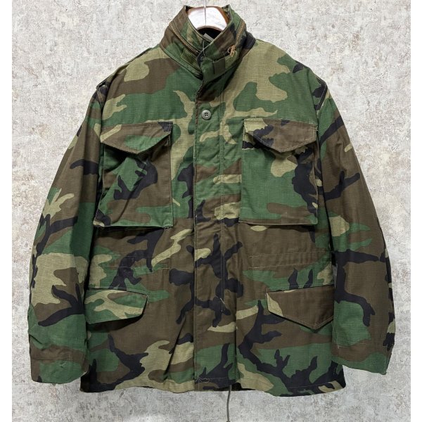 画像1: 【デッドストック】80's【M-65】【米軍実物】ウッドランドカモ【迷彩】【フィールドジャケット】【S-Short】 