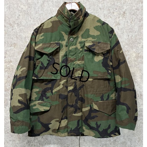 画像1: 【デッドストック】80's【M-65】【米軍実物】ウッドランドカモ【迷彩】【フィールドジャケット】【S-Short】 