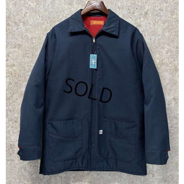 画像1: 90’s USA製【ビンテージ】【CLAYTON】クレイトン【紺】【キルティング裏地】【ワークジャケット】【US40】 