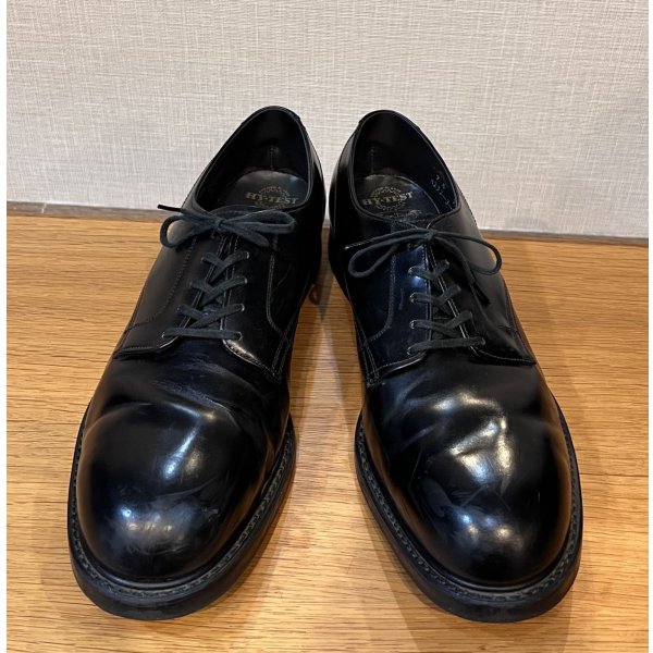 画像3: USA製 ビンテージ【HY-TEST】ハイテスト【黒】【スチールトゥ入り】【プレーントゥ】レザーシューズ【9E】【27cm程度】 