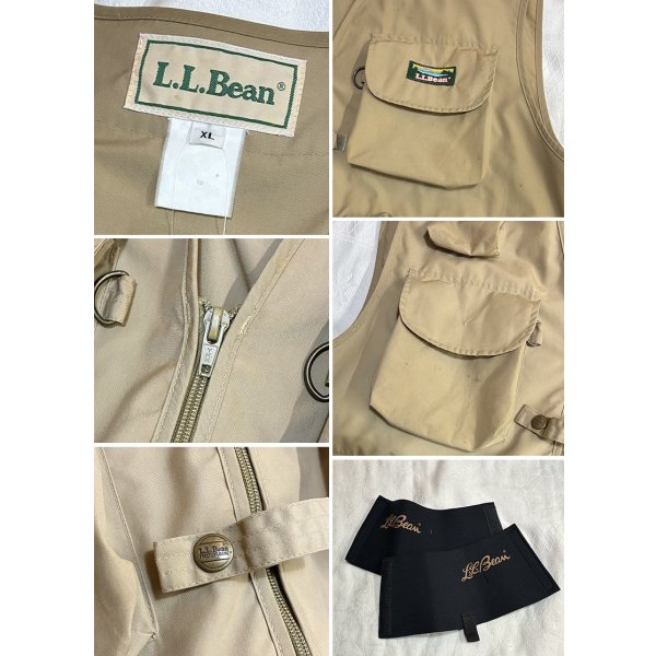画像2: 【ビンテージ】【ＬＬビーン】【L.L.bean 】【ベージュ】【フィッシングベスト】【サイズXＬ】 