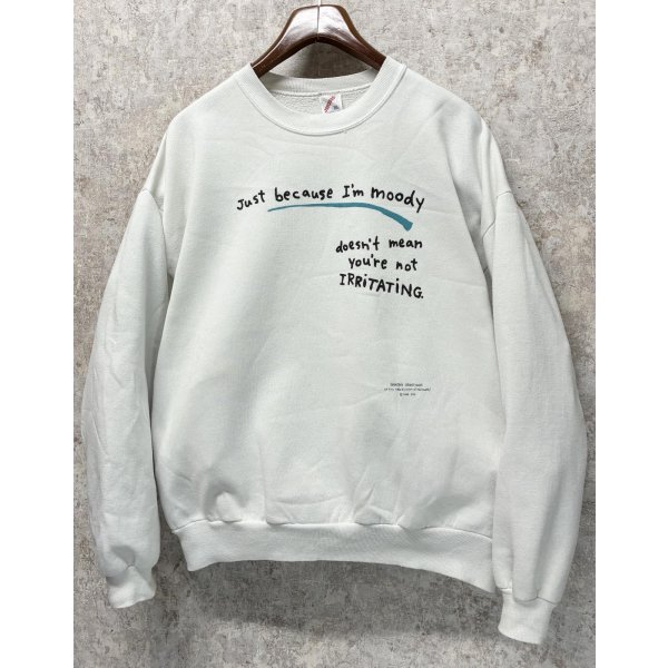 画像2: 90's【USA製】JERZEES ジャージーズ【ビンテージ】【Just because~】プリント【白】スウェット【サイズXL】 