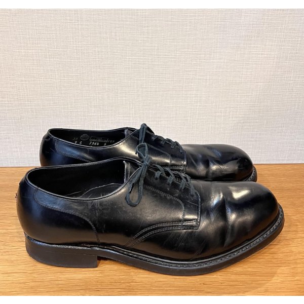 画像4: USA製 ビンテージ【HY-TEST】ハイテスト【黒】【スチールトゥ入り】【プレーントゥ】レザーシューズ【9E】【27cm程度】 