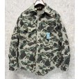 画像1: 〜80's【ビンテージ】【Bullseye Bill】ダックハンターカモ【カモフラ】シャモアクロスシャツ　サイズL<br> (1)