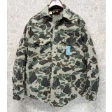 〜80's【ビンテージ】【Bullseye Bill】ダックハンターカモ【カモフラ】シャモアクロスシャツ　サイズL 