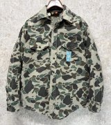 〜80's【ビンテージ】【Bullseye Bill】ダックハンターカモ【カモフラ】シャモアクロスシャツ　サイズL 